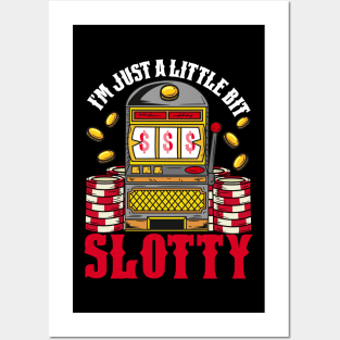 Jackpot Slot Machine design - I'm just a little bit slotty Posters and Art